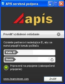 vzdialený servis APIS